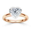 Clementine - Heart Cut 18ct Rose Gold Engagement Ring