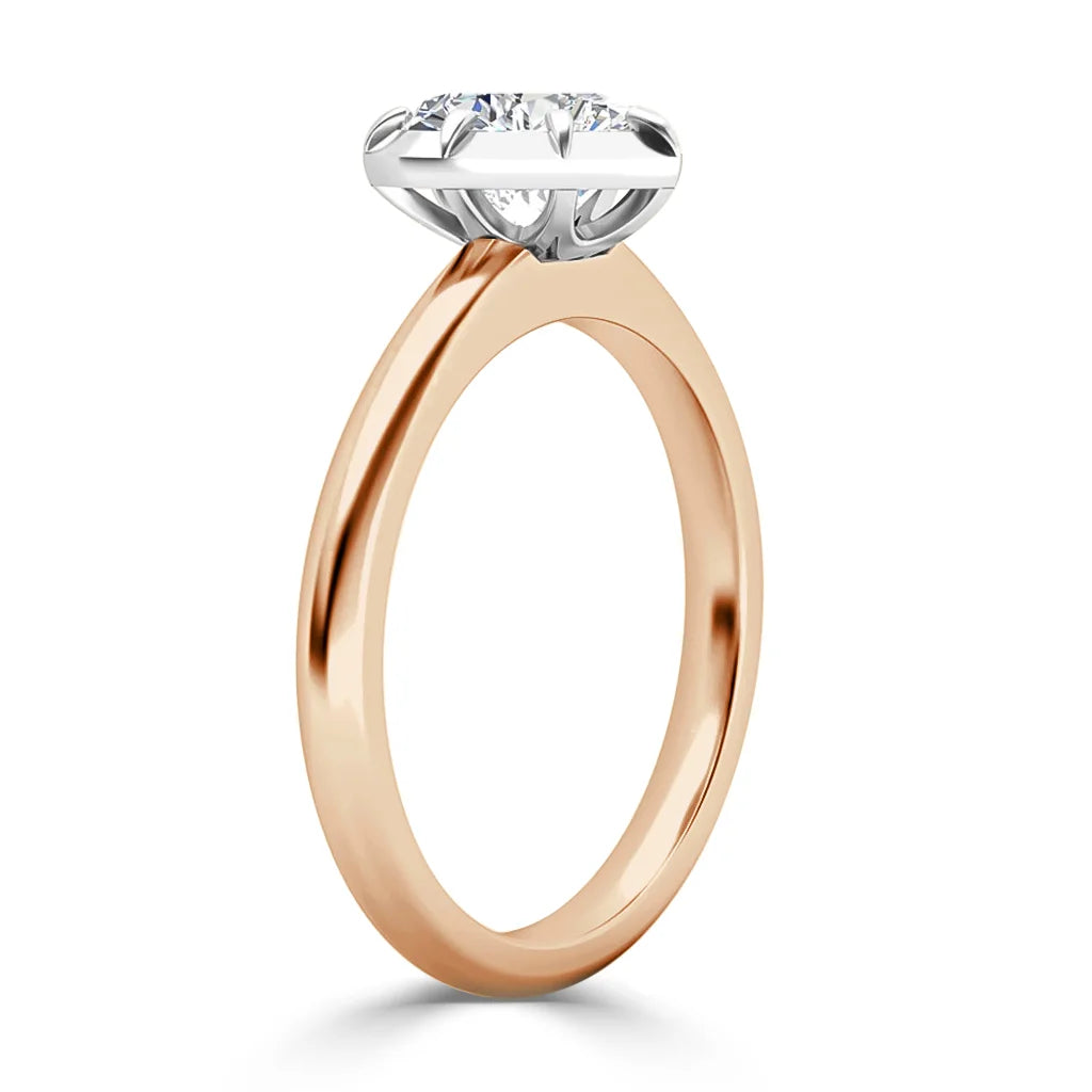 Clementine - Heart Cut 18ct Rose Gold Engagement Ring