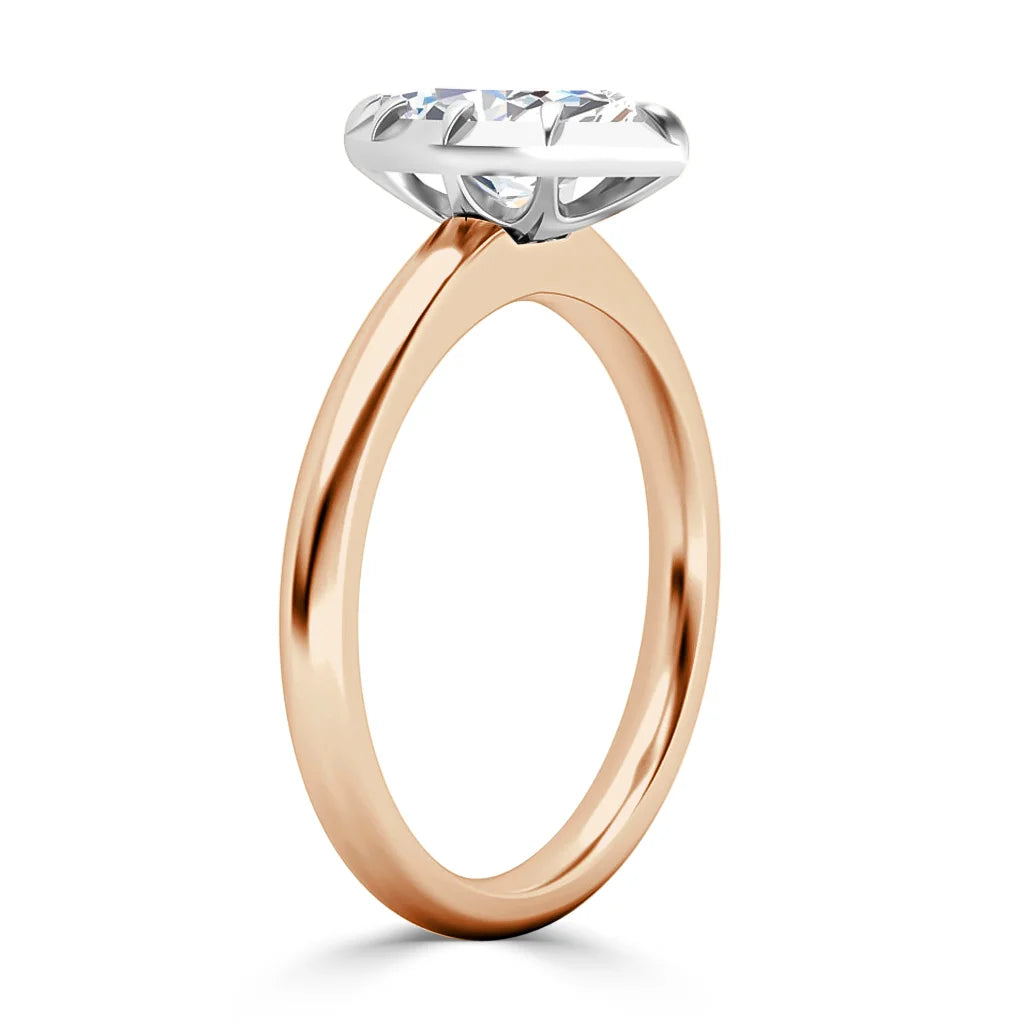 Clementine - Marquise Cut 18ct Rose Gold Engagement Ring
