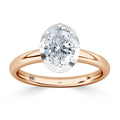 Clementine - Oval Cut 18ct Rose Gold Engagement Ring