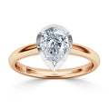 Clementine - Pear Cut 18ct Rose Gold Engagement Ring