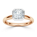 Clementine - Radiant Cut 18ct Rose Gold Engagement Ring