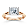 Clementine - Princess Cut 18ct Rose Gold Engagement Ring