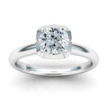 Clementine - Cushion Cut 18ct White Gold Engagement Ring
