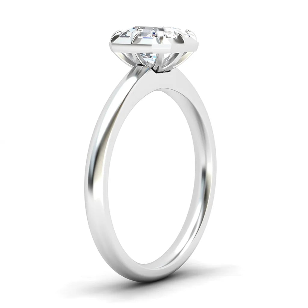 Clementine - Radiant Cut 18ct White Gold Engagement Ring