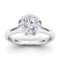 Clementine - Round Cut 18ct White Gold Engagement Ring