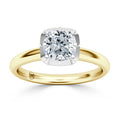 Clementine - Cushion Cut 18ct Yellow Gold Engagement Ring