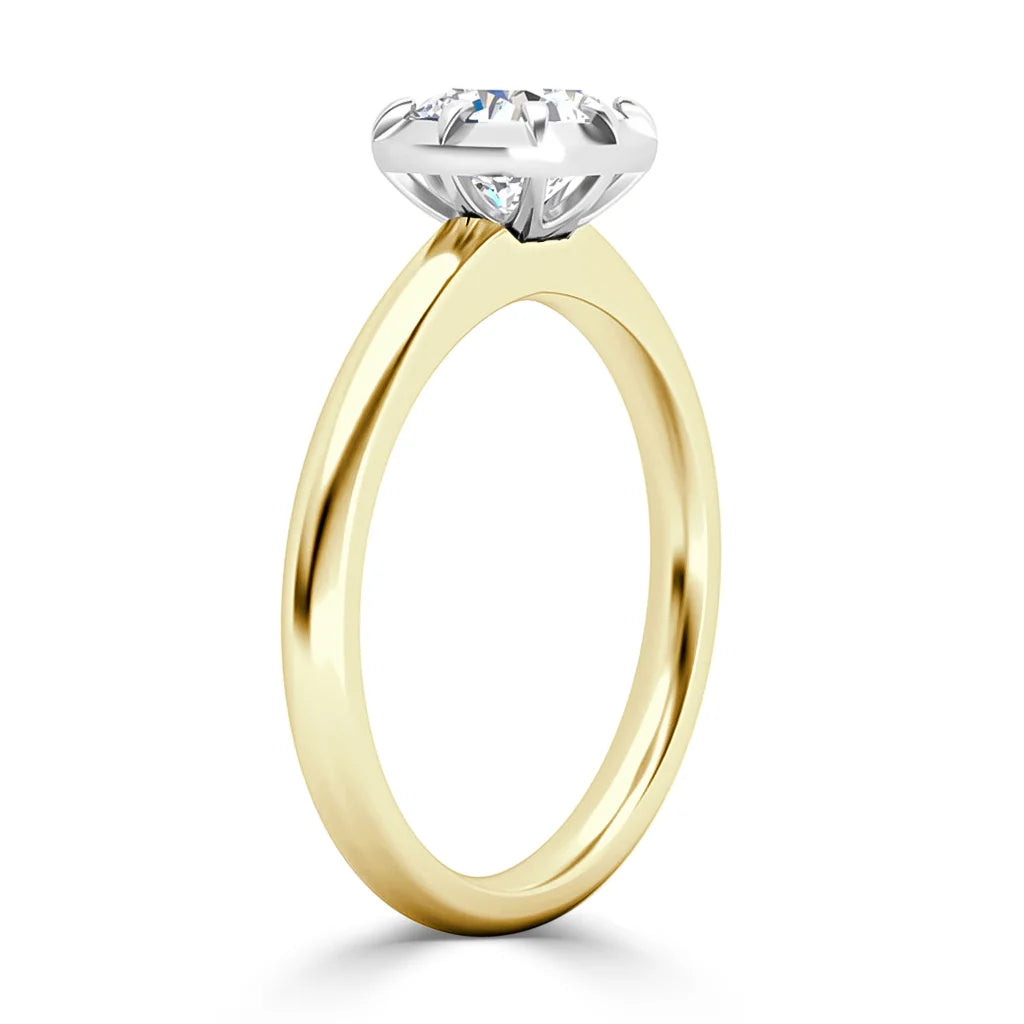 Clementine - Cushion Cut 18ct Yellow Gold Engagement Ring