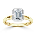 Clementine - Emerald Cut 18ct Yellow Gold Engagement Ring