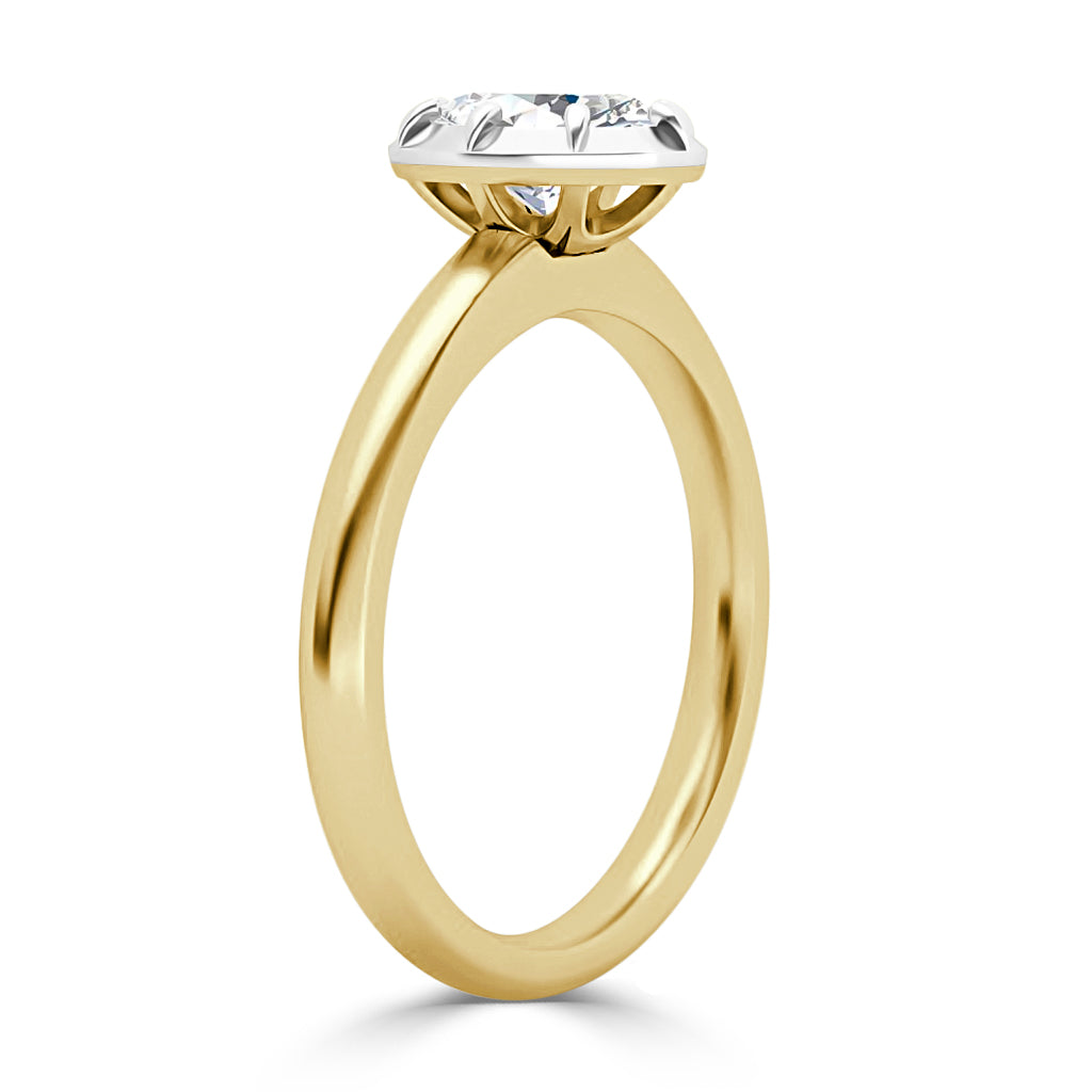 Clementine - Oval Cut 18ct Yellow Gold Engagement Ring