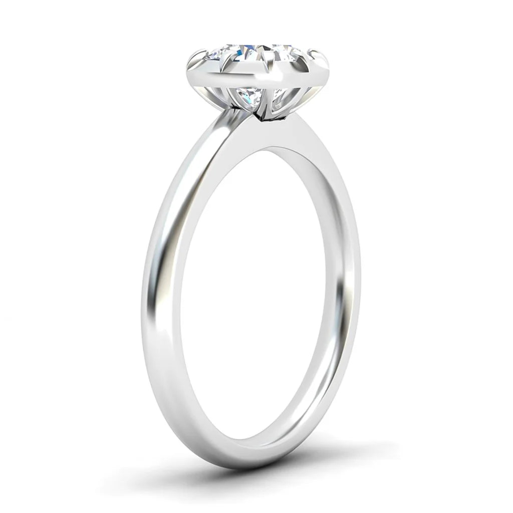 Clementine - Cushion Cut Platinum Engagement Ring