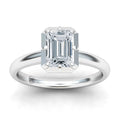 Clementine - Emerald Cut Platinum Engagement Ring