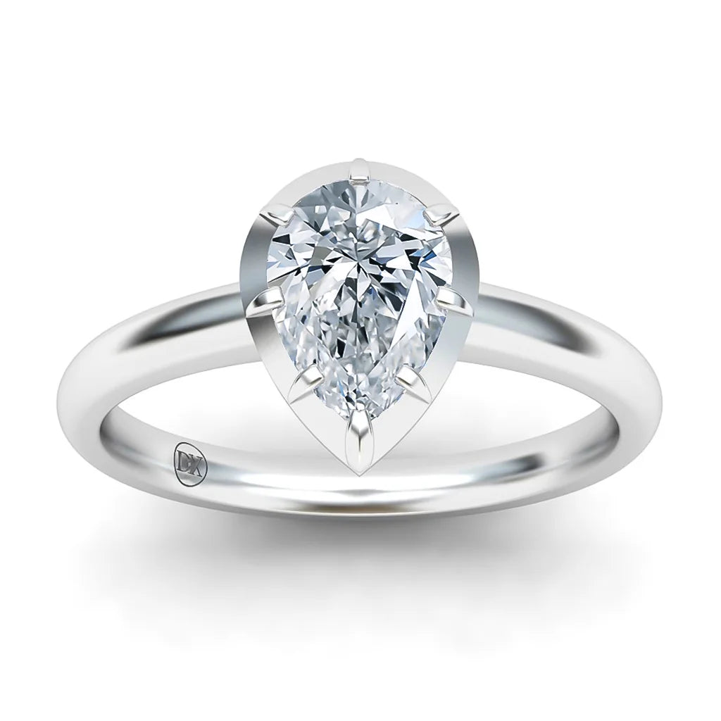 Clementine - Pear Cut Platinum Engagement Ring