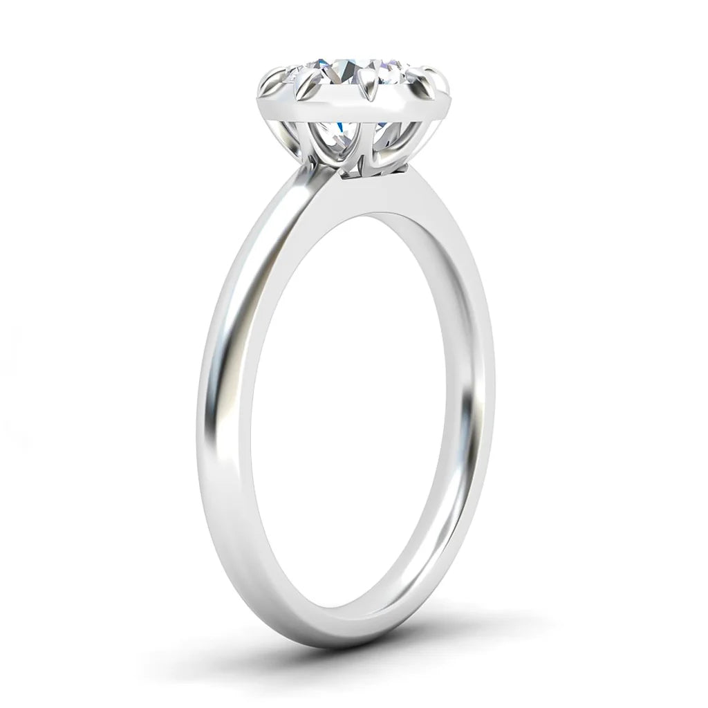 Clementine - Round Cut Platinum Engagement Ring