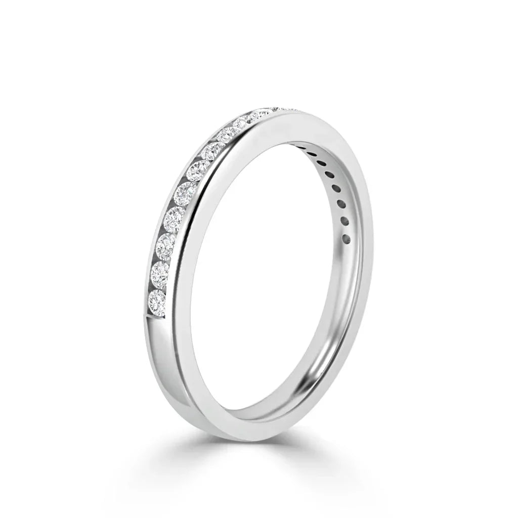 Elise - 18ct White Gold Natural Diamond Wedding Ring