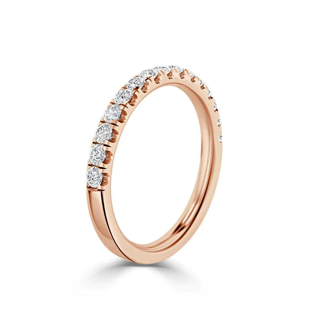 Sadie - 18ct Rose Gold Natural Diamond Wedding Ring