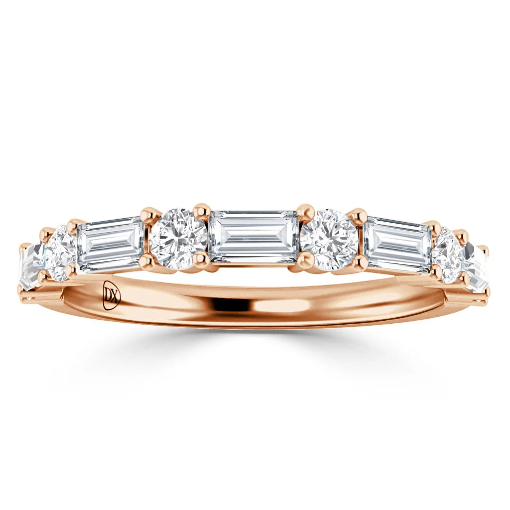 Haleigh - 18ct Rose Gold Natural Diamond Wedding Ring