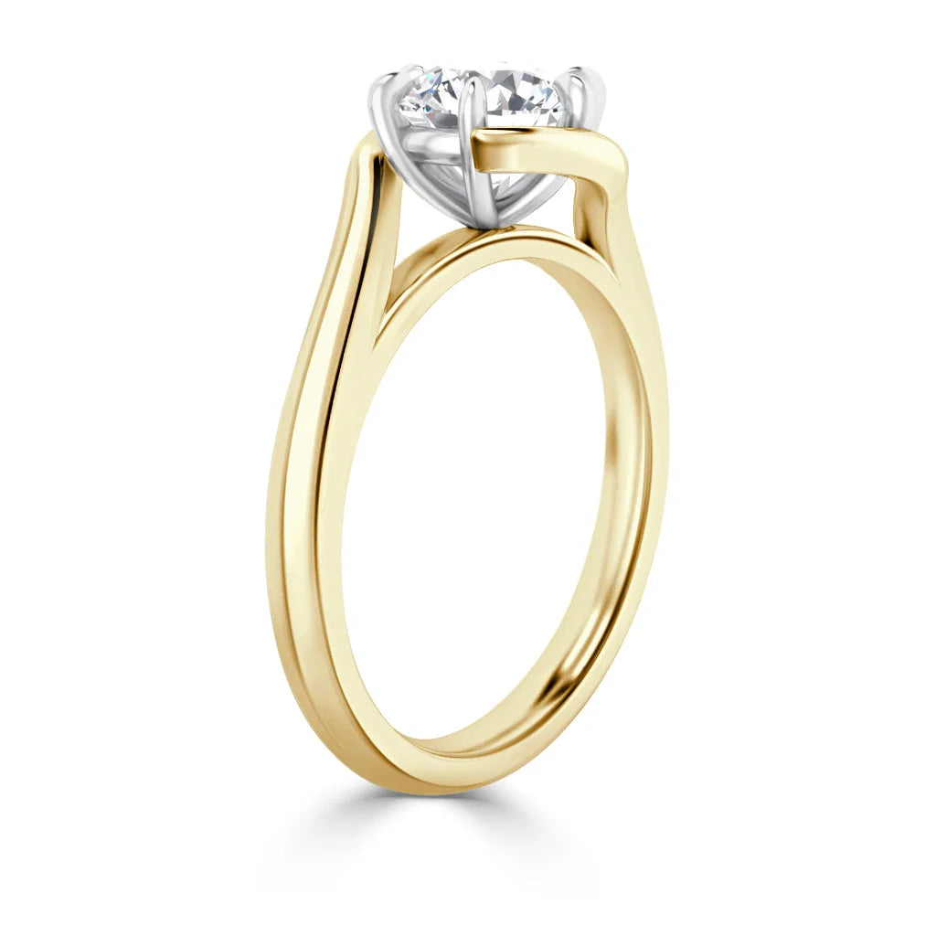 Alannah - Round Cut 18ct Yellow Gold Engagement Ring