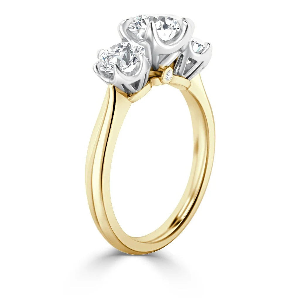 Rachael - Round Cut 18ct Yellow Gold Engagement Ring