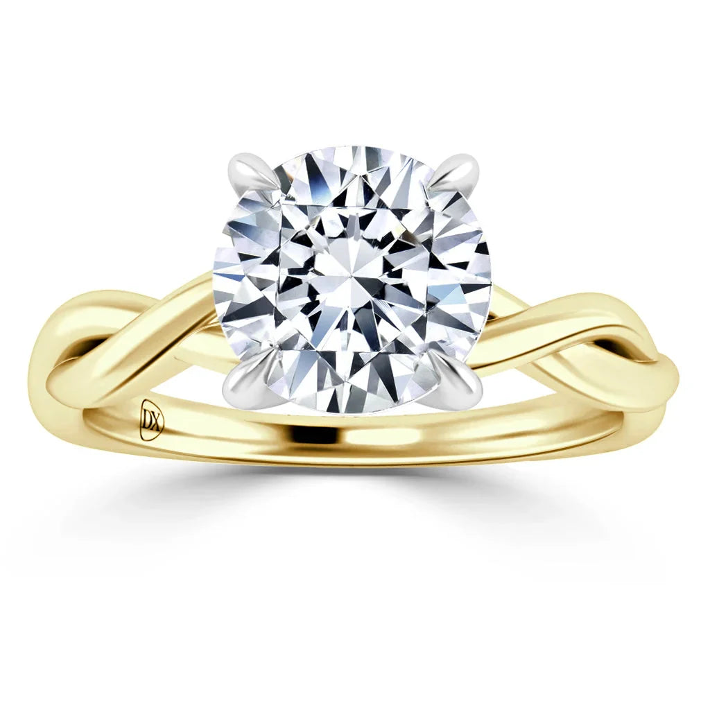 Anastasia - Round Cut 18ct Yellow Gold Engagement Ring