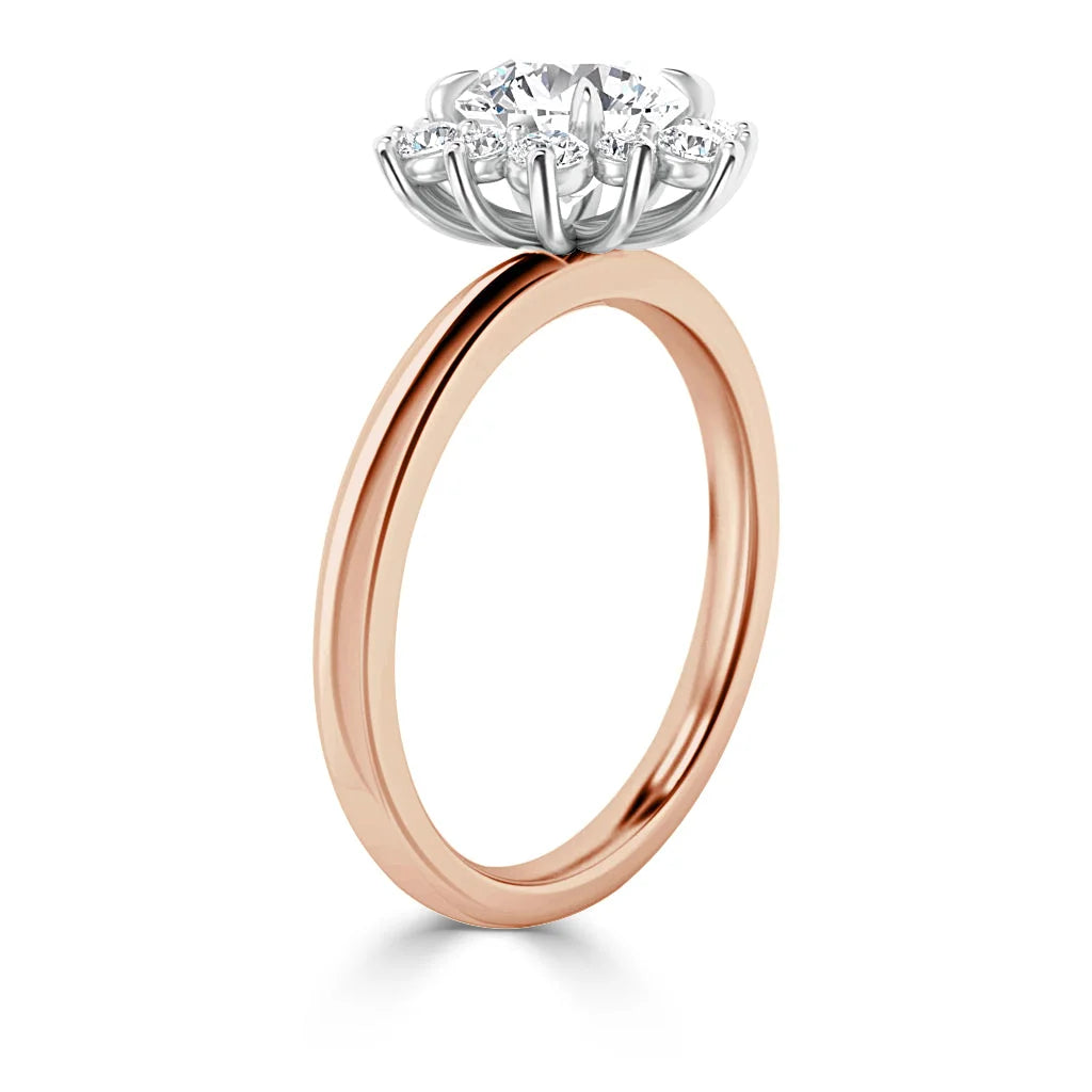Nicola - Round Cut 18ct Rose Gold Engagement Ring
