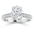 Emma - Oval Cut 18ct White Gold Engagement Ring