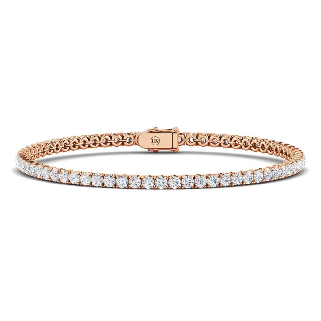 Monica - 4ct Natural Diamond Tennis Bracelet 18ct Rose Gold