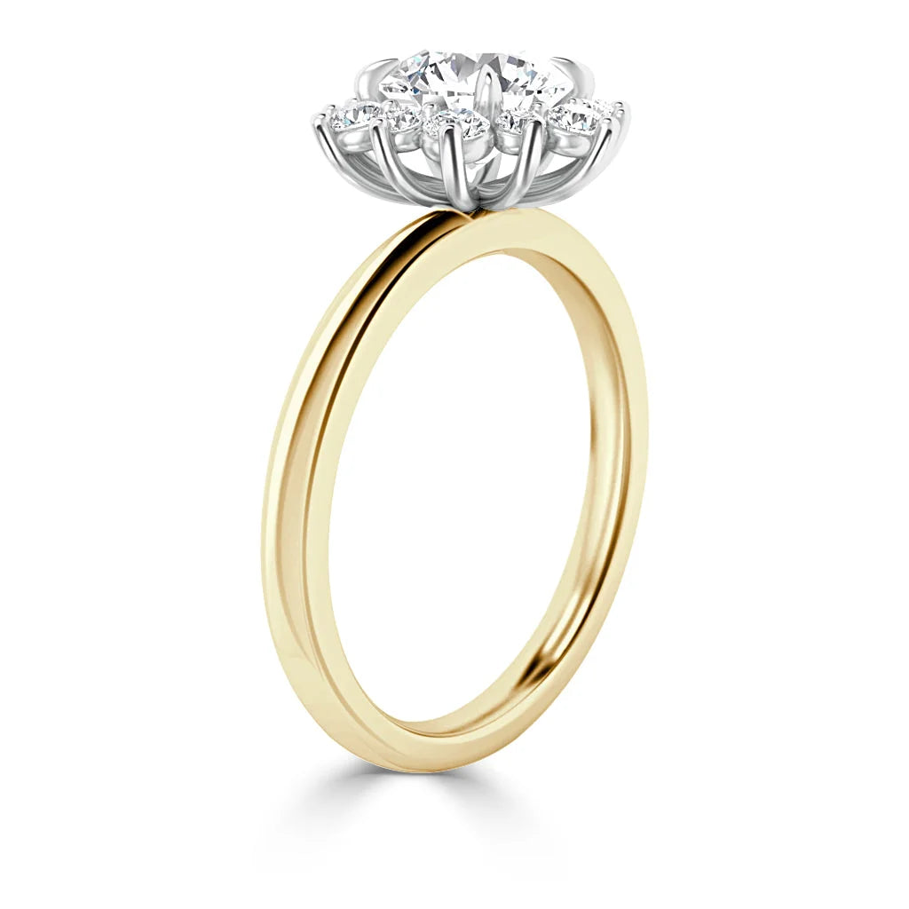 Nicola - Round Cut 18ct Yellow Gold Engagement Ring