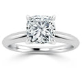 Lucy - Cushion Cut Platinum Engagement Ring