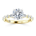 Katerina - Round Cut 18ct Yellow Gold Engagement Ring