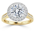 Angelica - Round Cut 18ct Yellow Gold Engagement Ring