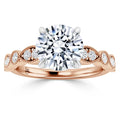 Nellie - Round Cut 18ct Rose Gold Engagement Ring