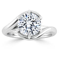 Alannah - Round Cut Platinum Engagement Ring