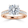 Amelia - Round Cut 18ct Rose Gold Engagement Ring