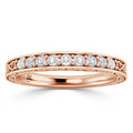 Louise - 18ct Rose Gold Natural Diamond Wedding Ring