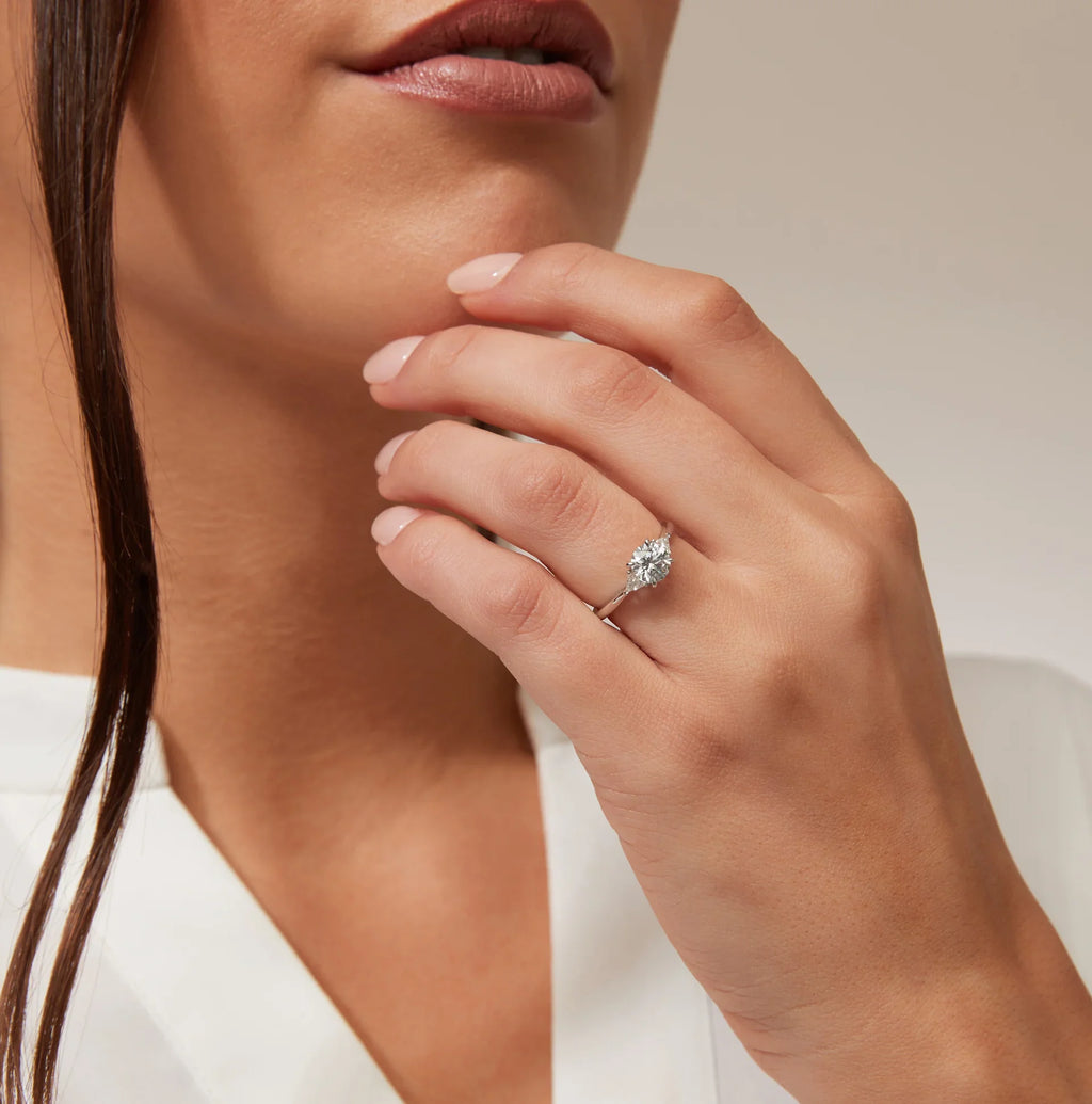 Eleanor - Round Cut 18ct White Gold Engagement Ring