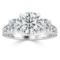 Victoria - Round Cut Platinum Engagement Ring