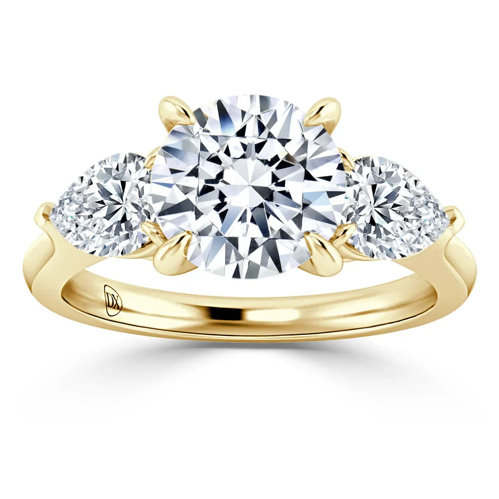 Alice - Round Cut 18ct Yellow Gold Engagement Ring