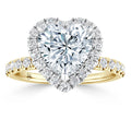 Olivia Molly - Heart Cut 18ct Yellow Gold Engagement Ring