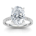 Gaga - Oval Cut 18ct White Gold Engagement Ring