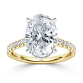 Gaga - Oval Cut 18ct Yellow Gold Engagement Ring