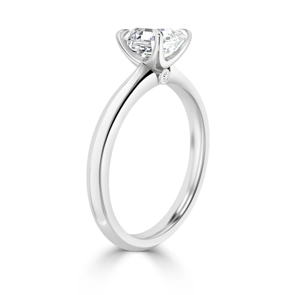 Jessica - Asscher Cut 18ct White Gold Engagement Ring