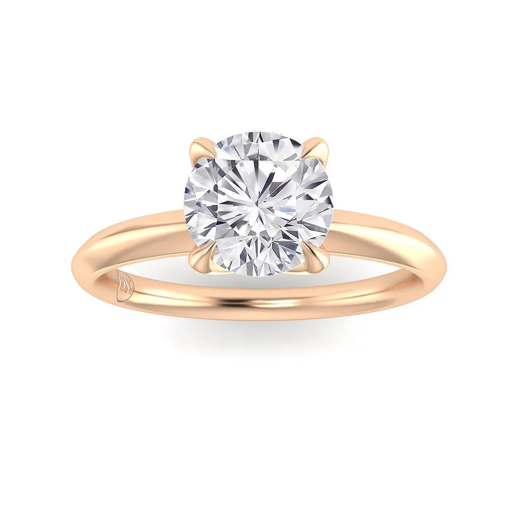 Nancy - Round Cut 18ct Rose Gold Engagement Ring