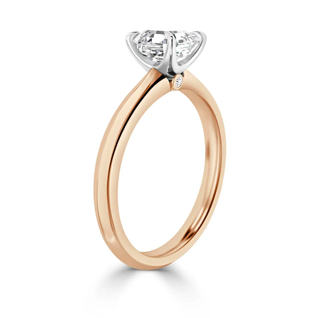 Jessica - Radiant Cut 18ct Rose Gold Engagement Ring