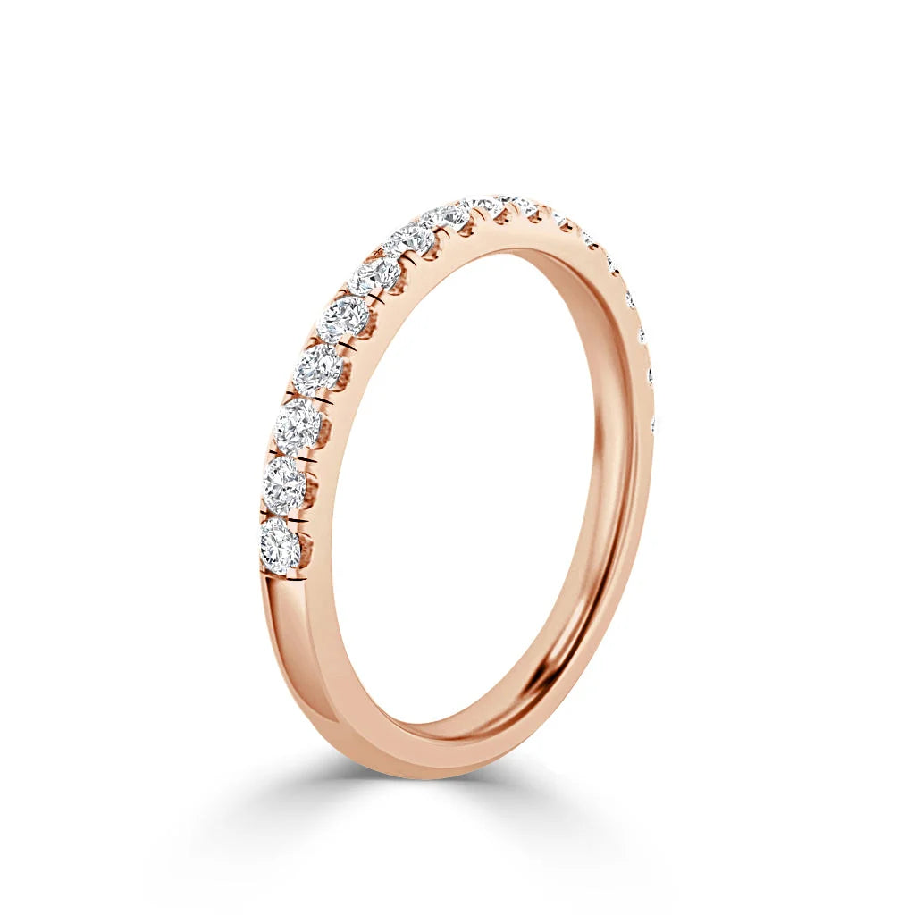 Chanelle - 18ct Rose Gold Natural Diamond Wedding Ring