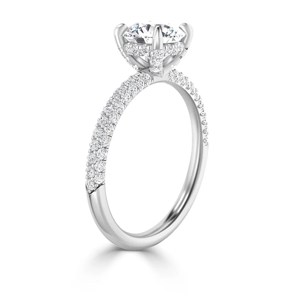Bethany - Round Cut Platinum Engagement Ring