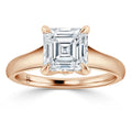 Sara - Asscher Cut 18ct Rose Gold Engagement Ring
