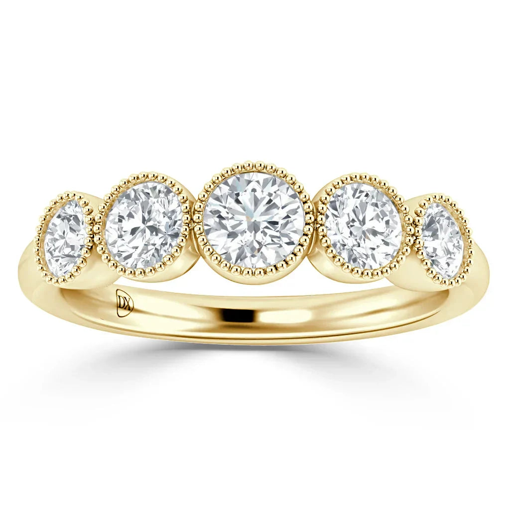 Ava - 18ct Yellow Gold Natural Diamond Wedding Ring