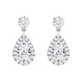Arianna - .25ct Pear Cut Diamond Earrings Platinum