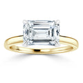 Siobhan - Emerald Cut 18ct Yellow Gold Engagement Ring